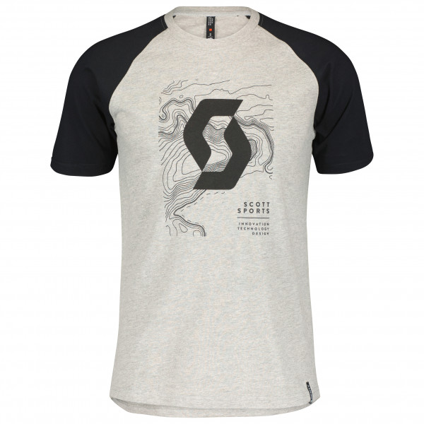 Scott - Icon Raglan S/S - T-Shirt Gr XXL grau von Scott
