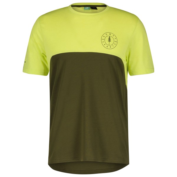 Scott - Trail Flow Dri S/S - Velotrikot Gr L oliv von Scott