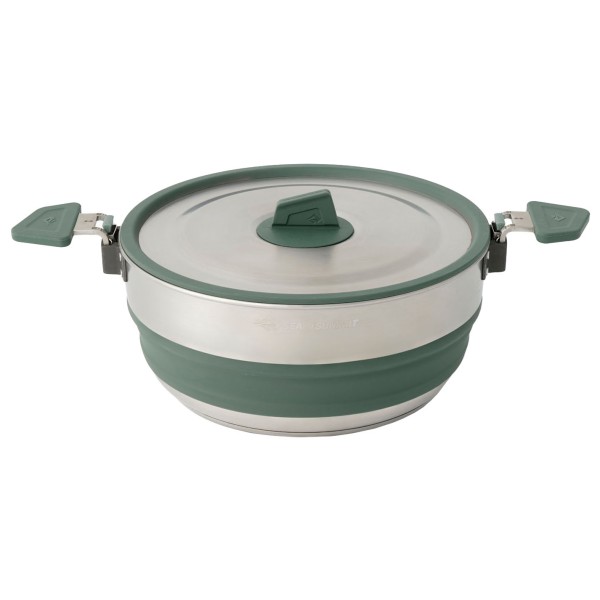 Sea to Summit - Detour Stainless Steel Collapsible Pot - Topf Gr 3 l grau von Sea to Summit