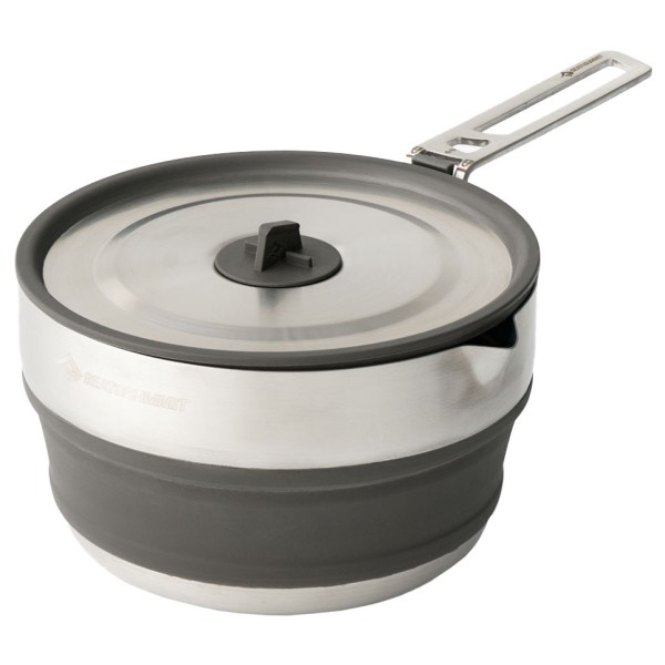 Sea to Summit - Detour Stainless Steel Collapsible Pouring Pot - Topf Gr 1,8 l grau von Sea to Summit