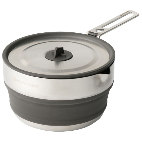 Sea to Summit - Detour Stainless Steel Collapsible Pouring Pot - Topf Gr 1,8 l grau von Sea to Summit