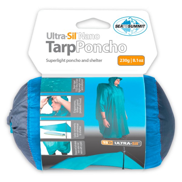 Sea to Summit - Ultra-Sil Nano 15D Tarp-Poncho Gr One Size blau Sea to Summit - Ultra-Sil Nano 15D Tarp-Poncho Gr One Size blau von Sea to Summit