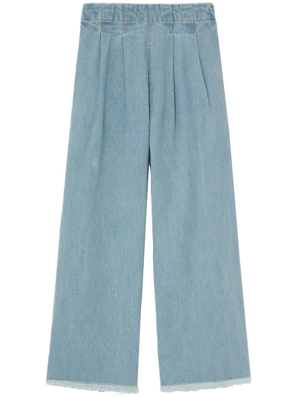 Sea pleat-detail wide-leg jeans - Blue von Sea