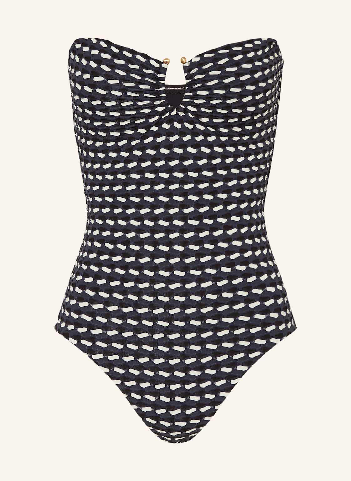 Seafolly Bandeau-Badeanzug Mala schwarz von Seafolly