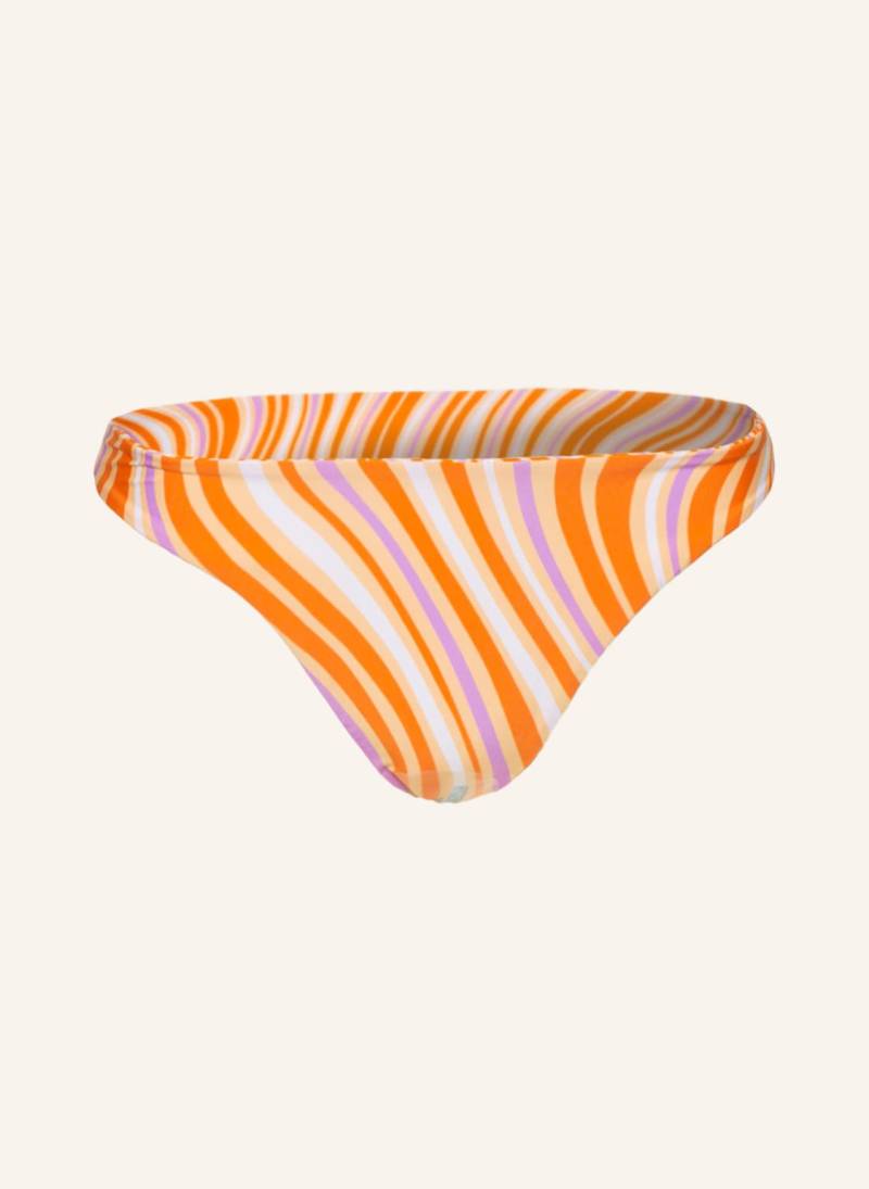 Seafolly Brazilian-Bikini-Hose Mod Squad Zum Wenden orange von Seafolly