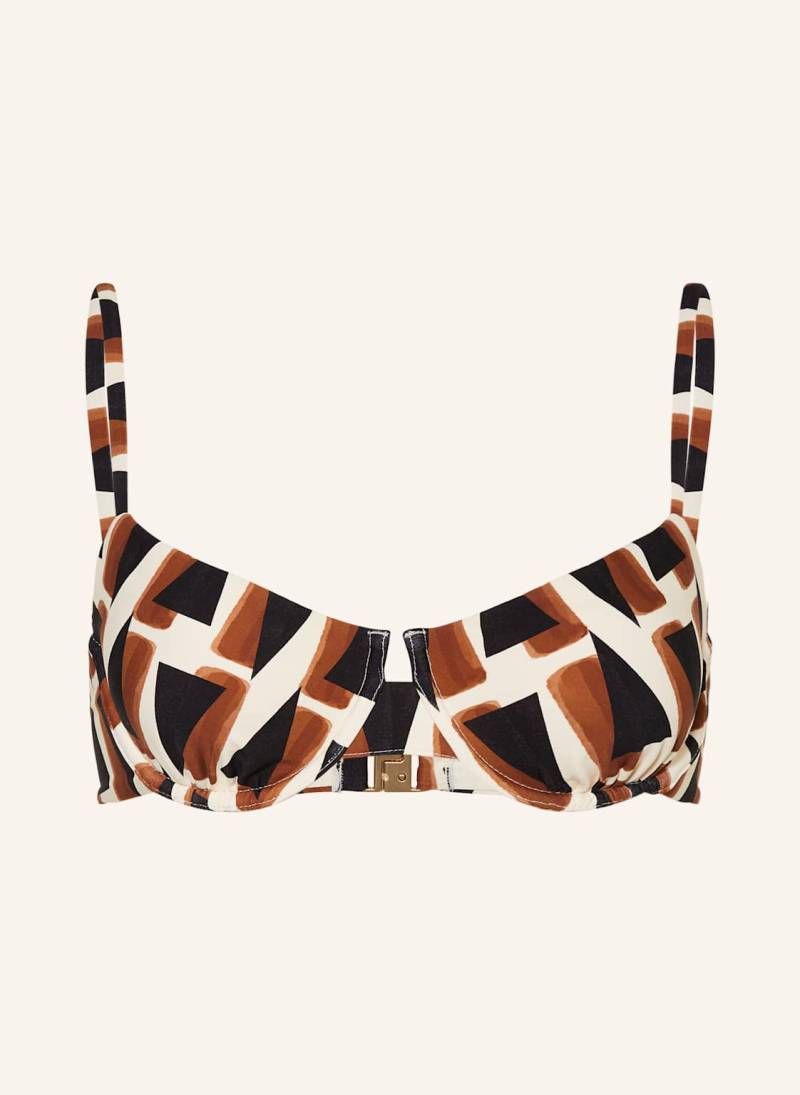 Seafolly Bügel-Bikini-Top Secret Garden schwarz von Seafolly