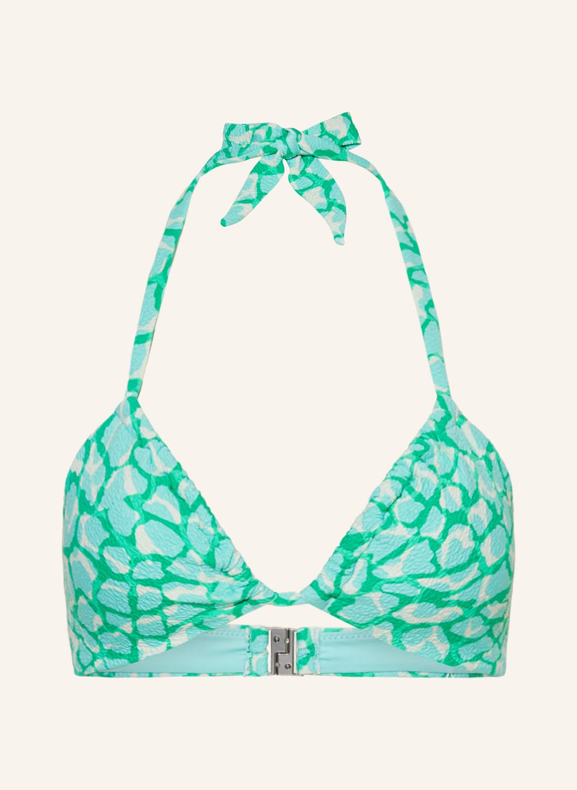 Seafolly Neckholder-Bikini-Top Animal Instinct gruen von Seafolly