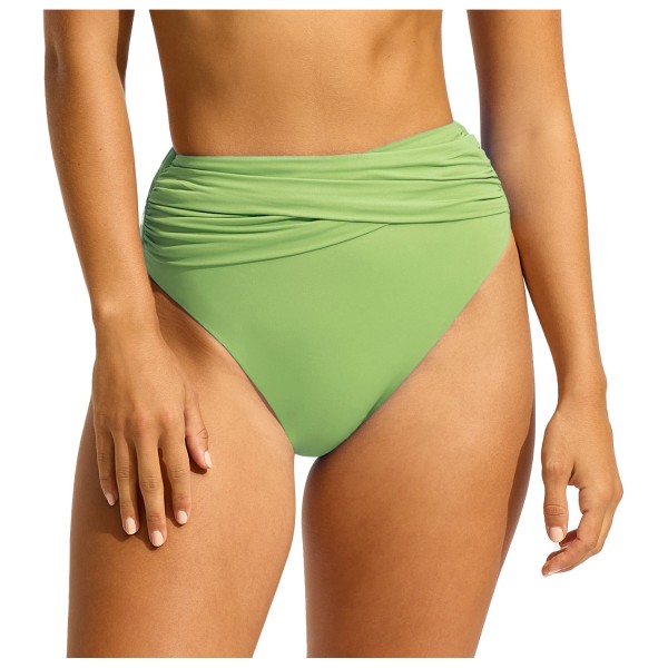 Seafolly - Women's Collective High Waist Wrap Front Pant - Bikini-Bottom Gr 8 orange von Seafolly