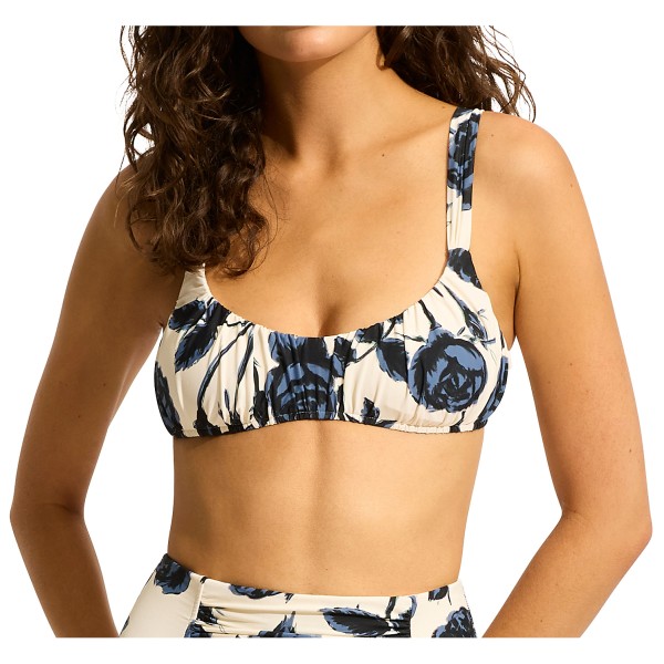 Seafolly - Women's Rococo Ruched Bralette - Bikini-Top Gr 18 orange von Seafolly