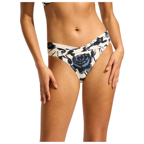 Seafolly - Women's Rococo Twist Band Mini Hipster - Bikini-Bottom Gr 12 orange von Seafolly