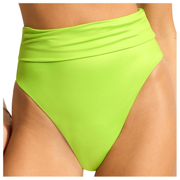 Seafolly - Women's Soleil Roll Top High Rise Pant - Bikini-Bottom Gr 36 grün von Seafolly