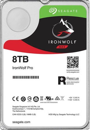 Seagate HDD-Festplatte »IronWolf Pro«, 3,5 Zoll, Anschluss SATA III, Bulk, inkl. 3 Jahre Rescue Data Recovery Services von Seagate