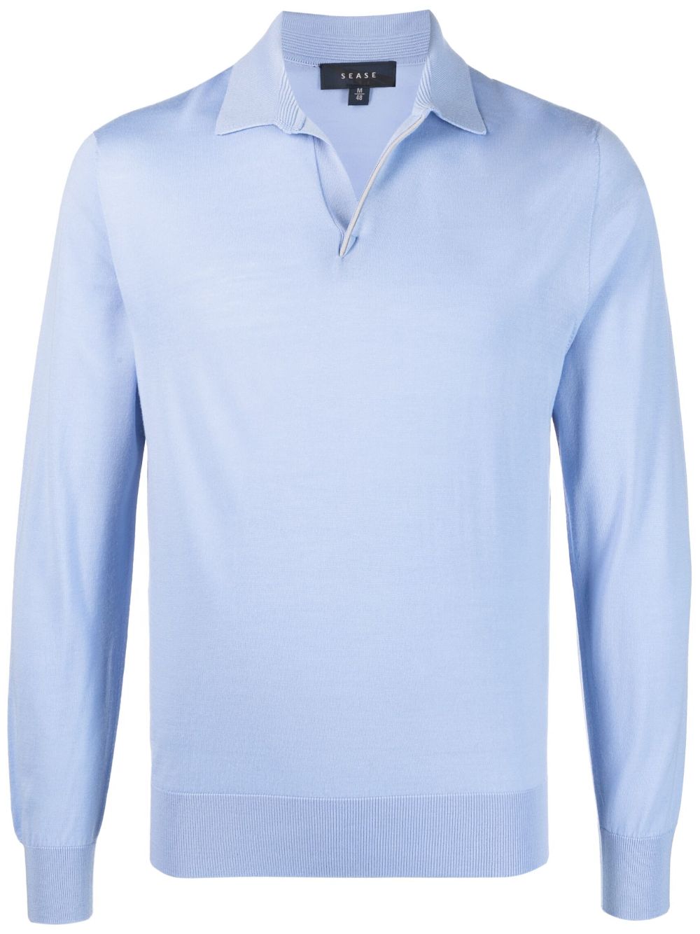 Sease fine-knit polo shirt - Blue