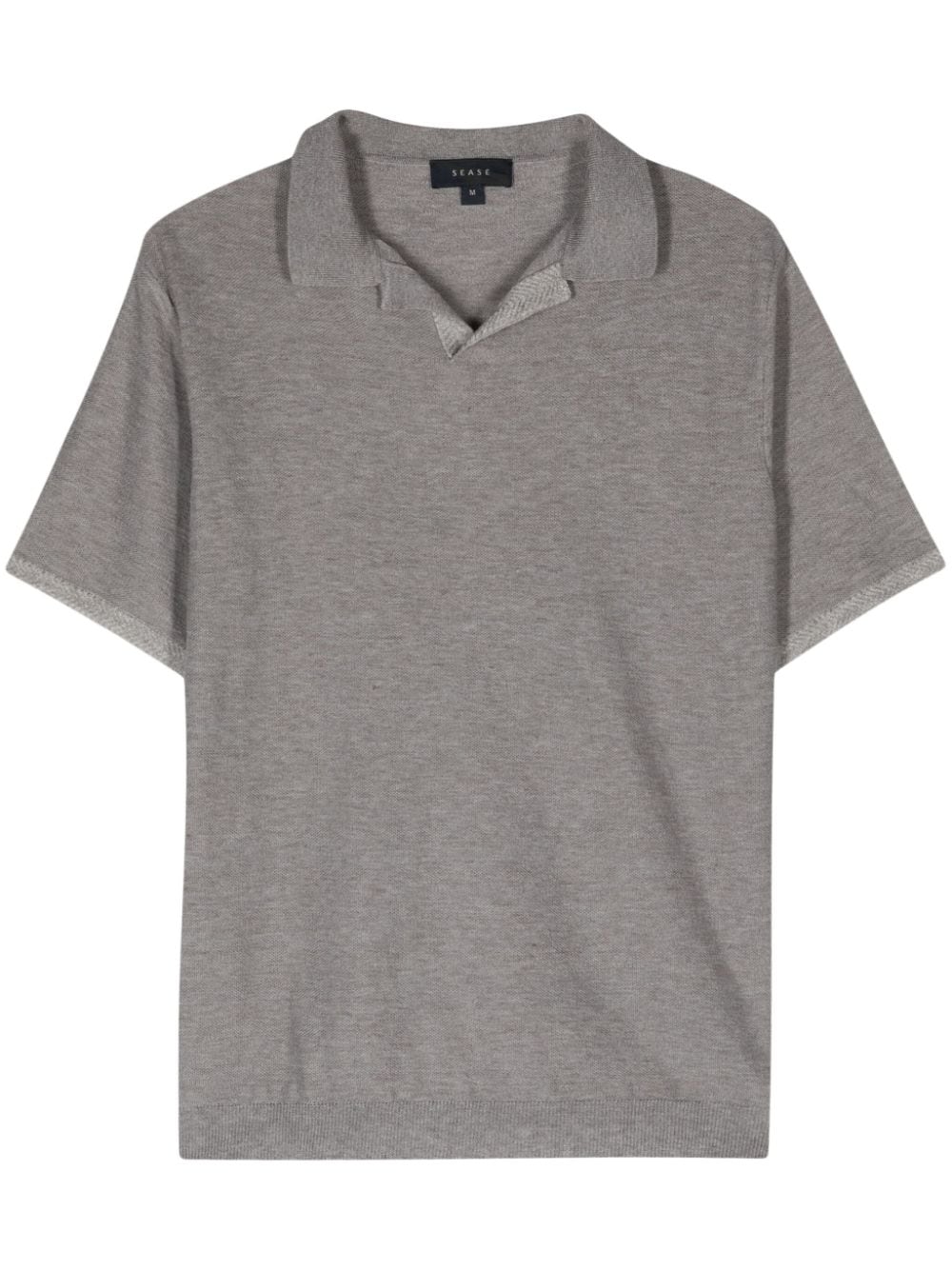 Sease split-neck piqué polo shirt - Grey von Sease