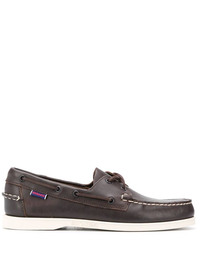 Sebago lace-detail boat shoes - Brown von Sebago