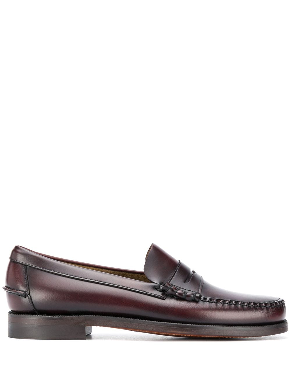 Sebago polished slip-on loafers - Red von Sebago