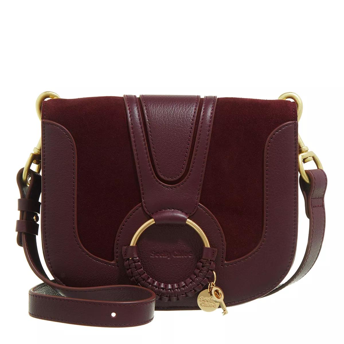 See By Chloé Umhängetasche - Hana Crossbody Suede Smooth - Gr. unisize - in Rot - für Damen von See By Chloé