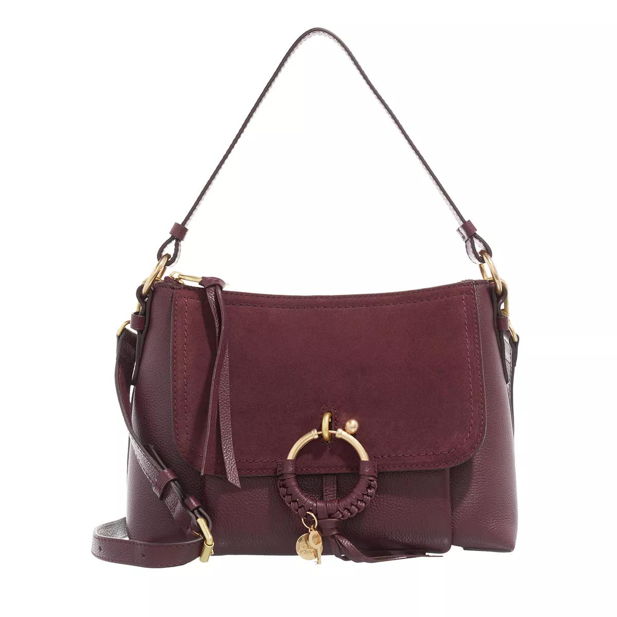 See By Chloé Umhängetasche - Joan Grained Shoulder Bag Leather - Gr. unisize - in Violett - für Damen von See By Chloé