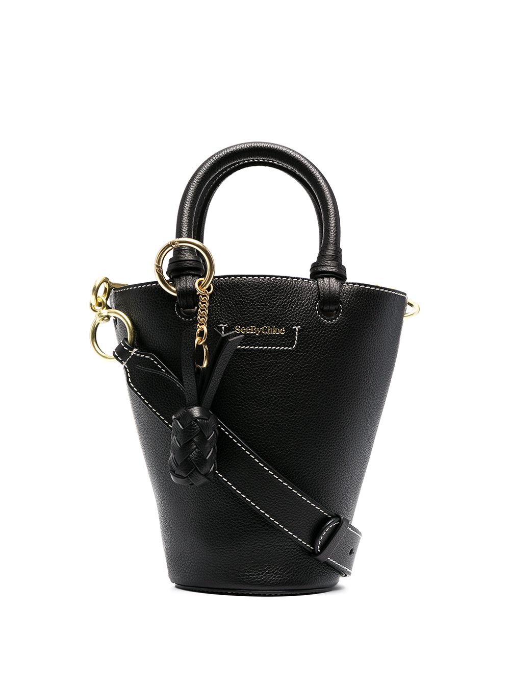 See by Chloé Cecilia bucket bag - Black von See by Chloé