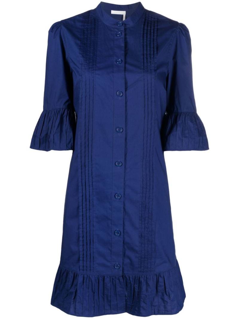 See by Chloé City cotton shirt dress - Blue von See by Chloé