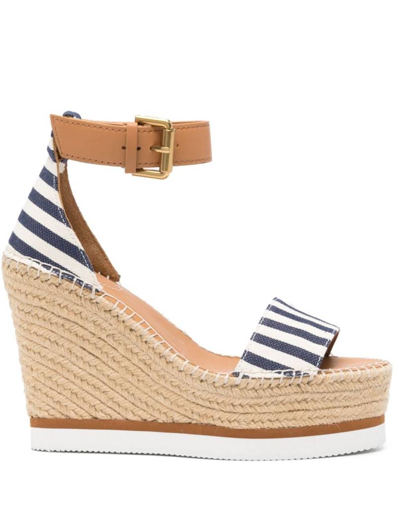 See by Chloé Glyn 115mm wedge espadrilles - Neutrals von See by Chloé