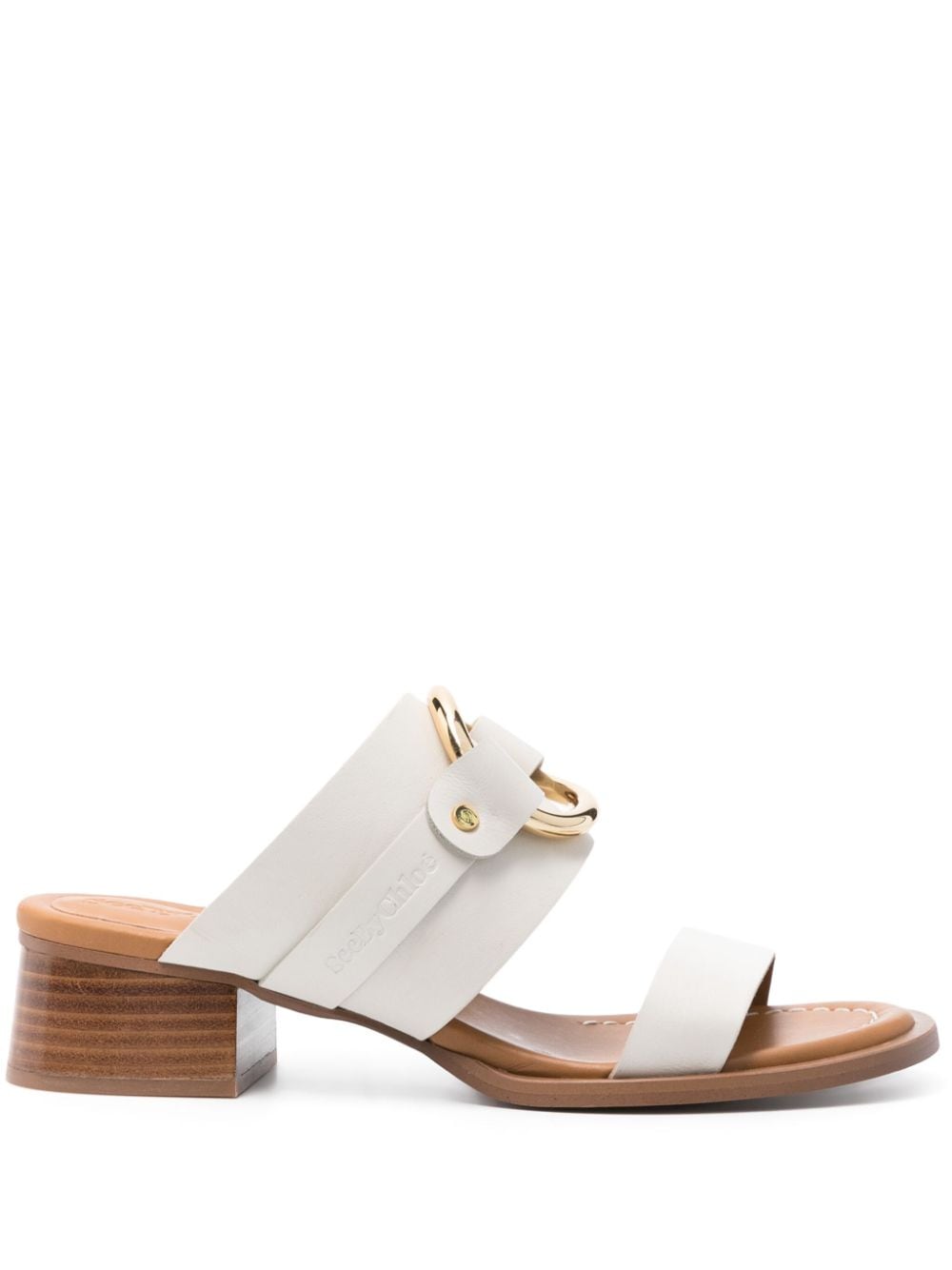 See by Chloé Hana 40mm leather mules - Neutrals von See by Chloé