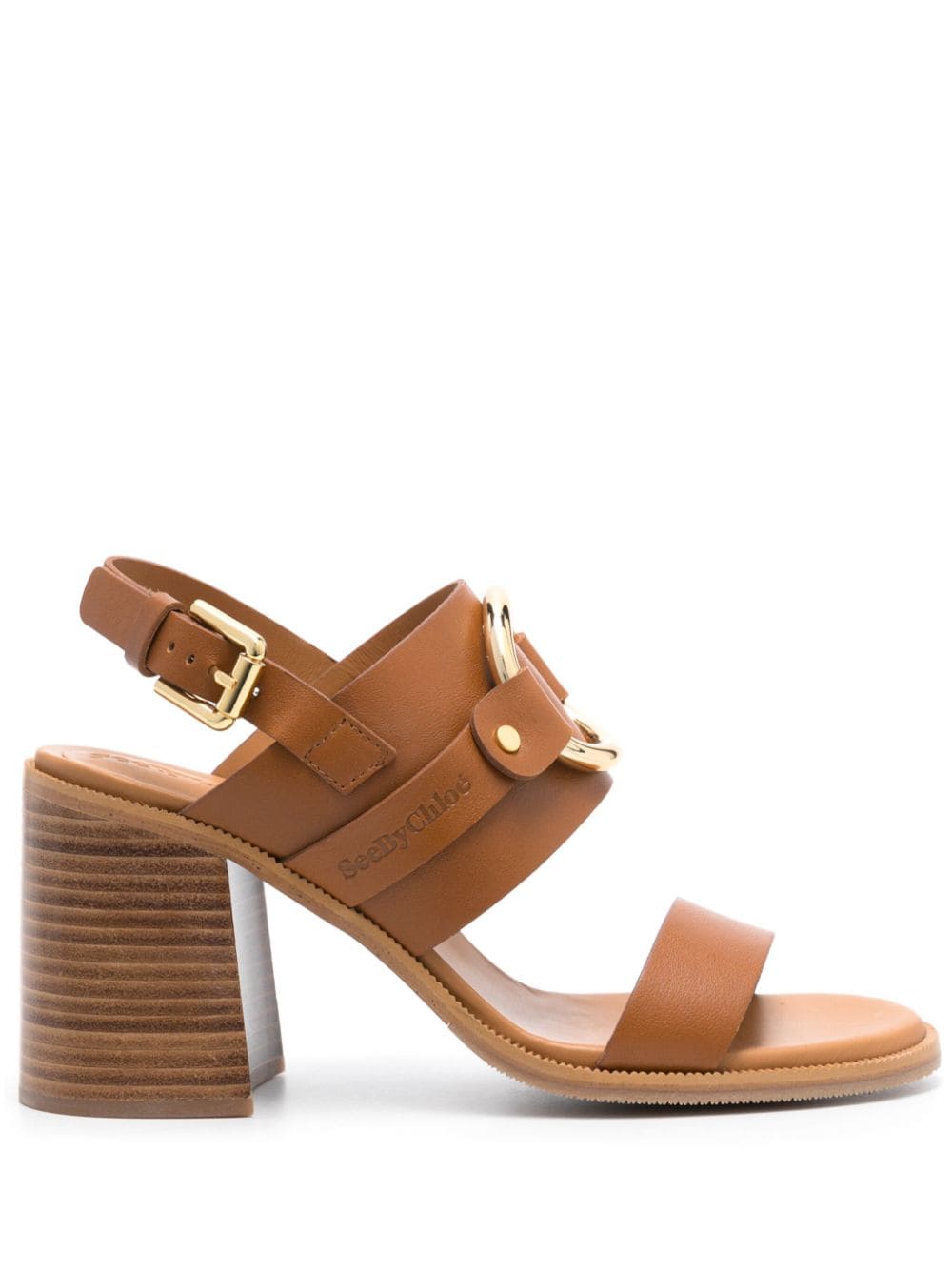 See by Chloé Hana 80mm leather sandals - Brown von See by Chloé