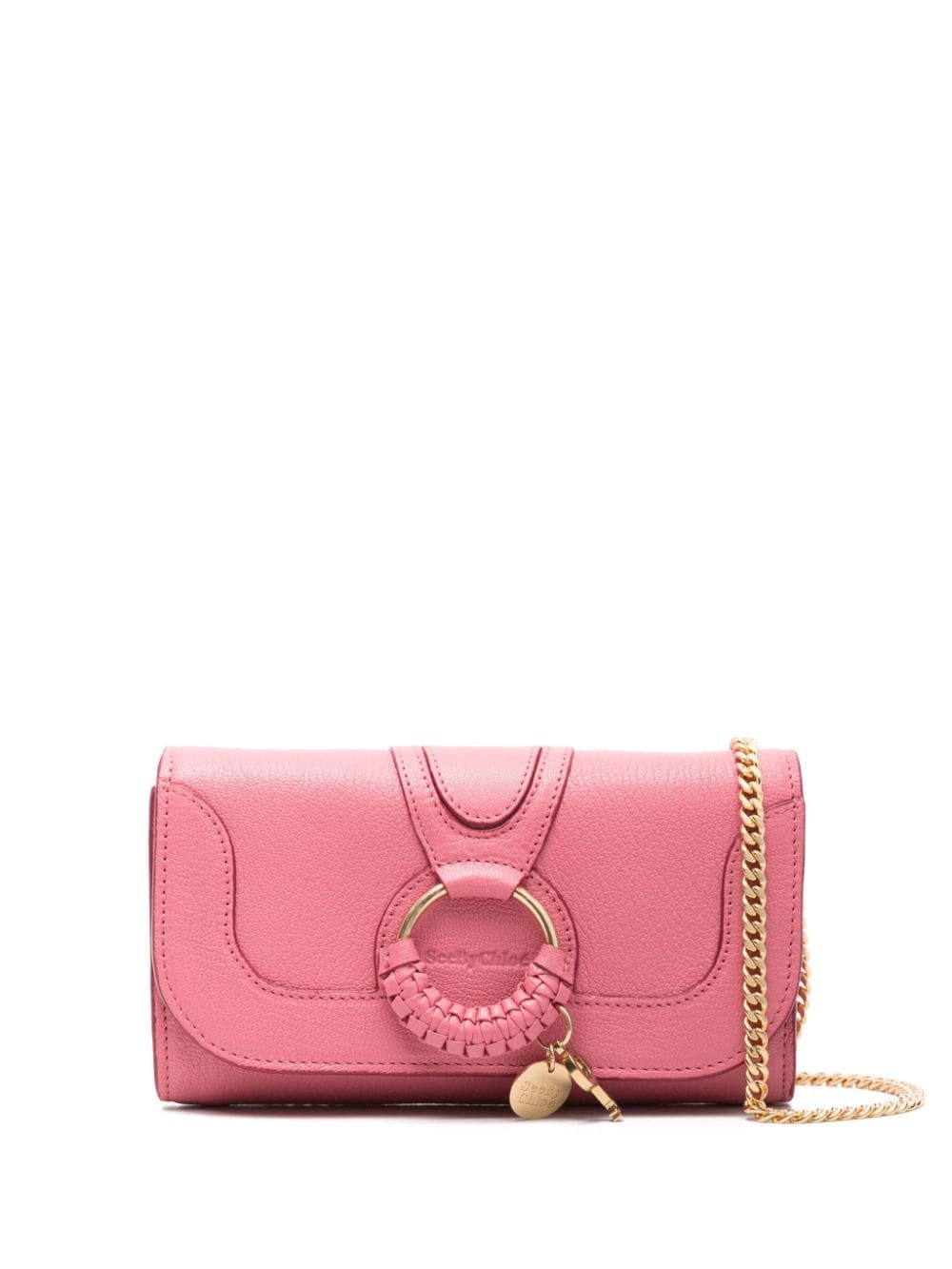 See by Chloé Hana leather chain wallet - Pink von See by Chloé