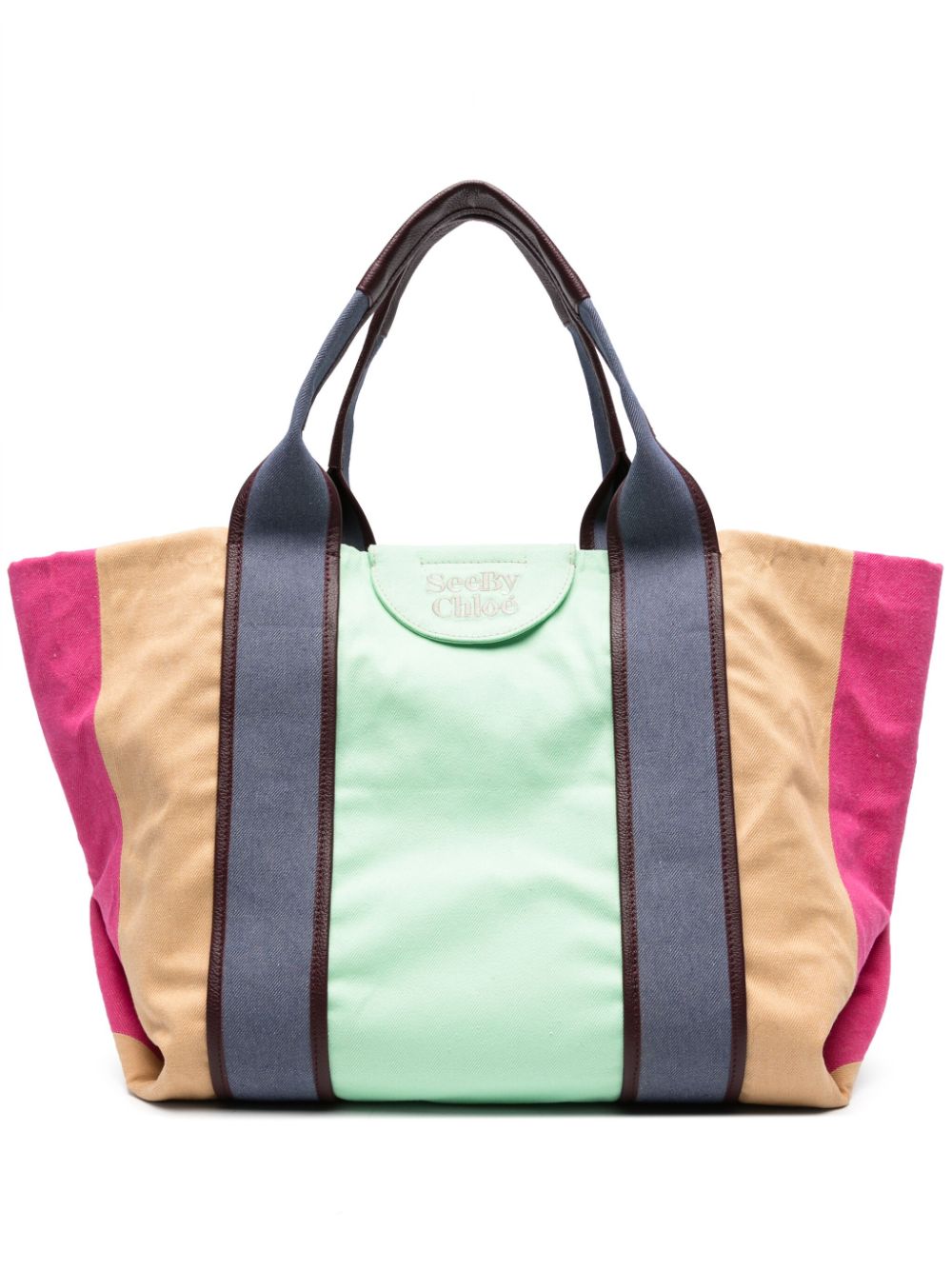 See by Chloé Laetizia panelled tote bag - Pink von See by Chloé