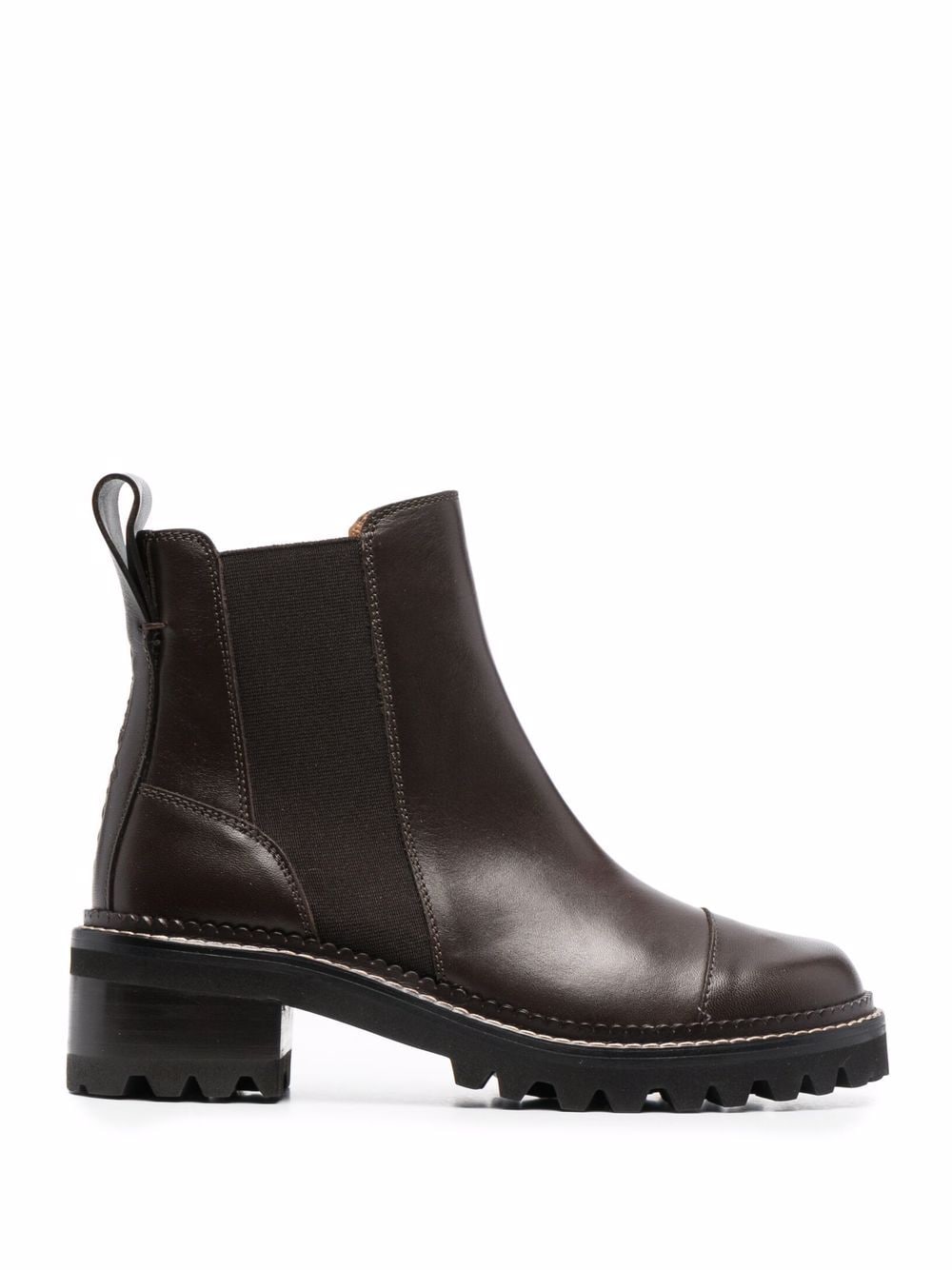 See by Chloé Mallory leather boots - Brown von See by Chloé