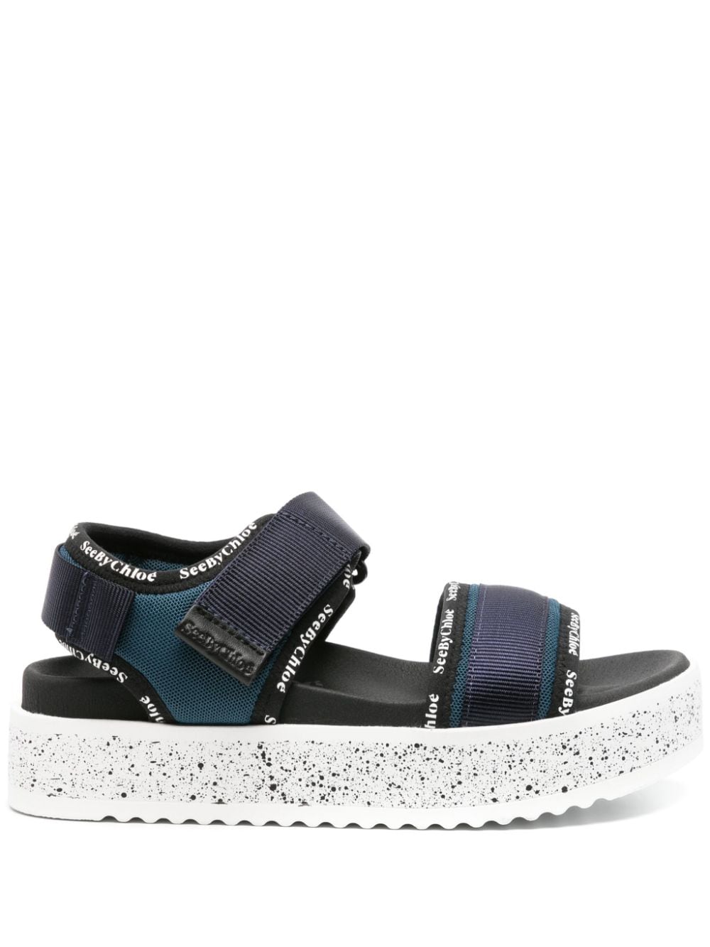 See by Chloé Pipper 45mm flatform sandals - Blue von See by Chloé