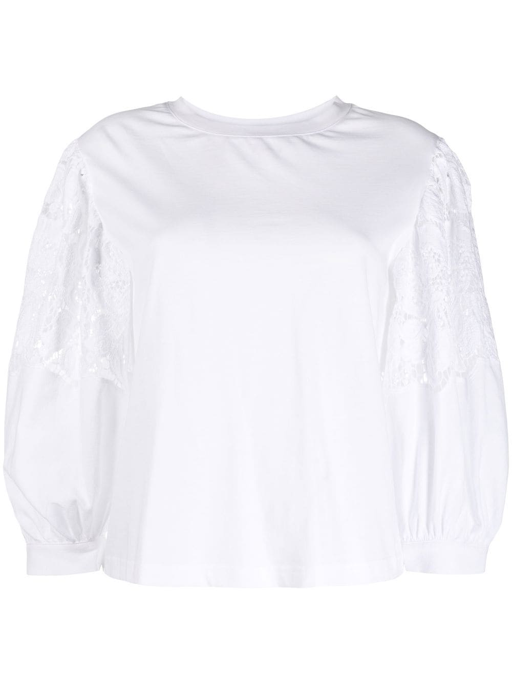 See by Chloé floral embroidery jersey - White von See by Chloé