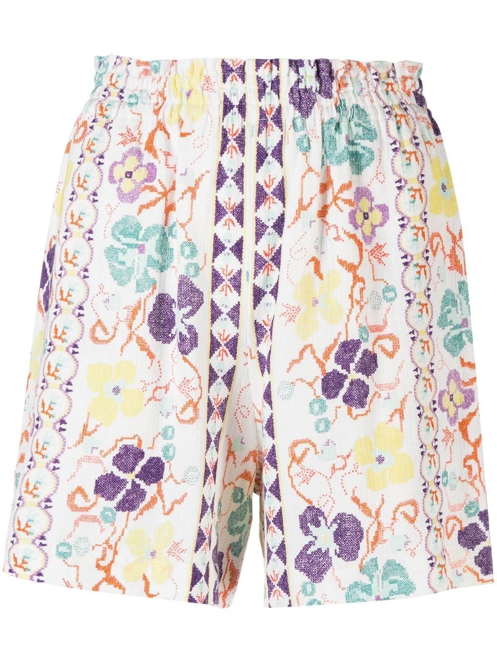 See by Chloé floral-print shorts - White von See by Chloé