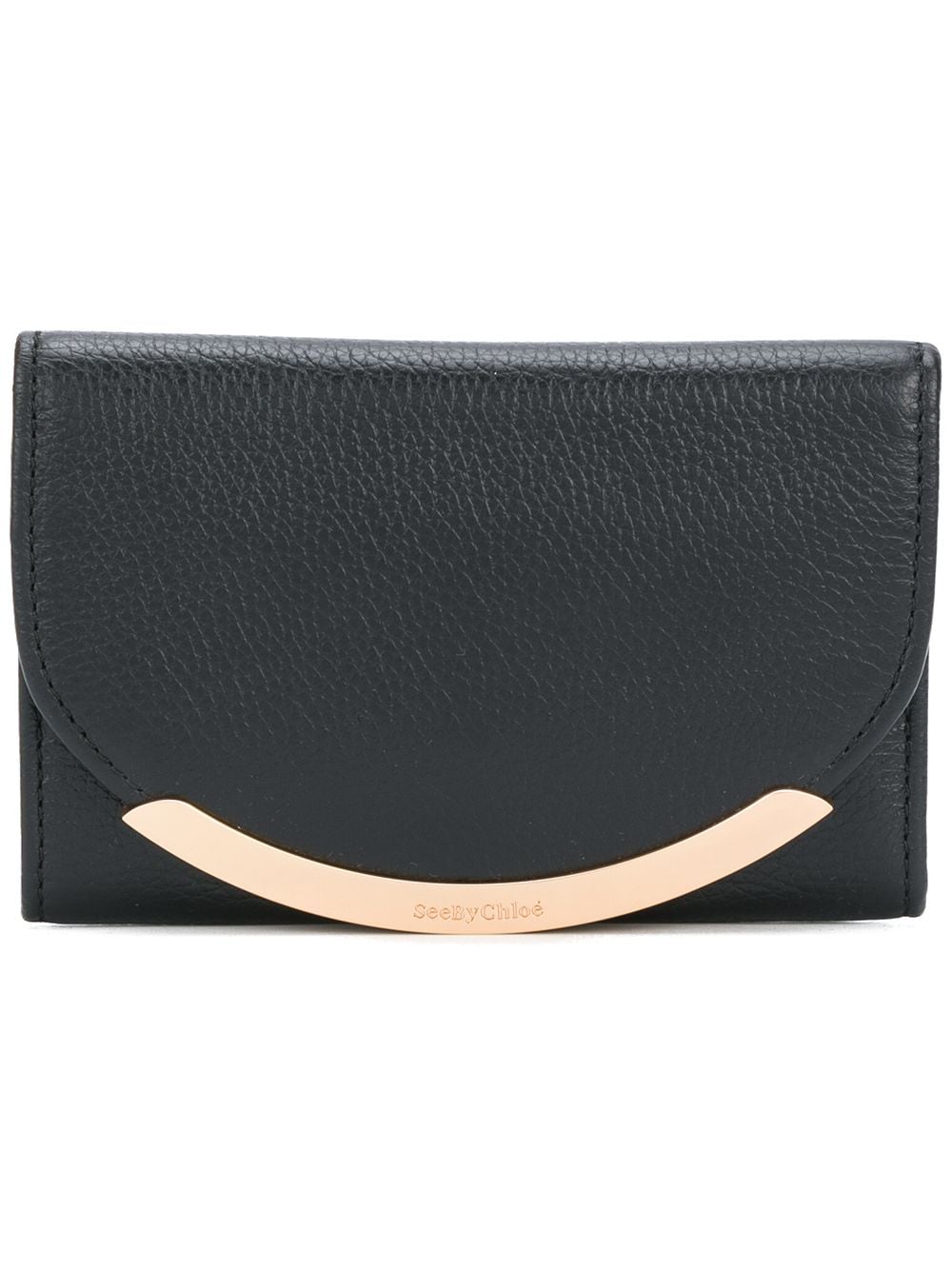 See by Chloé gold tone foldover purse - Black von See by Chloé