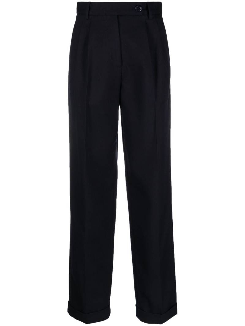 See by Chloé high-waisted straight-leg trousers - Blue von See by Chloé