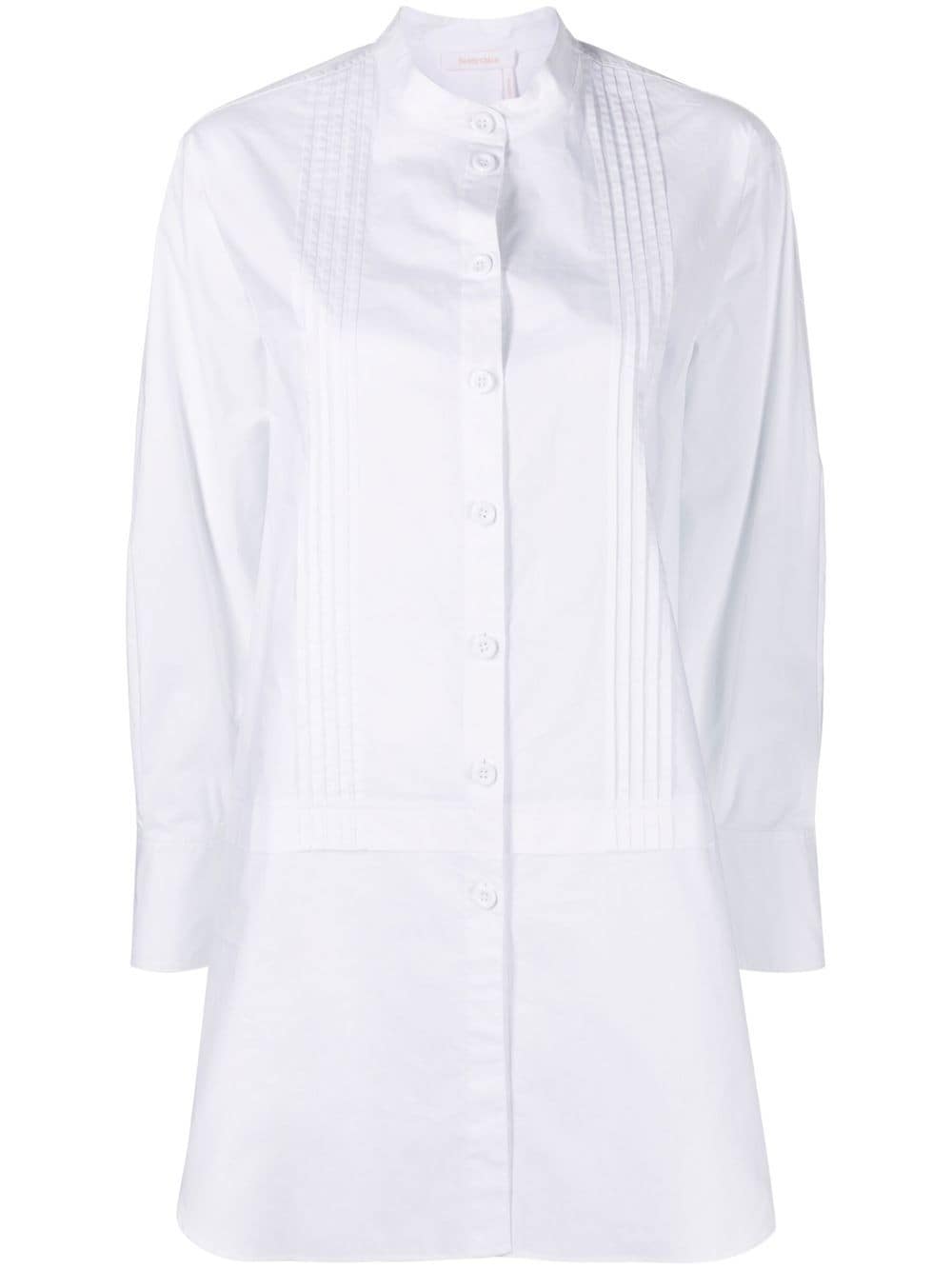 See by Chloé long-length cotton shirt - White von See by Chloé