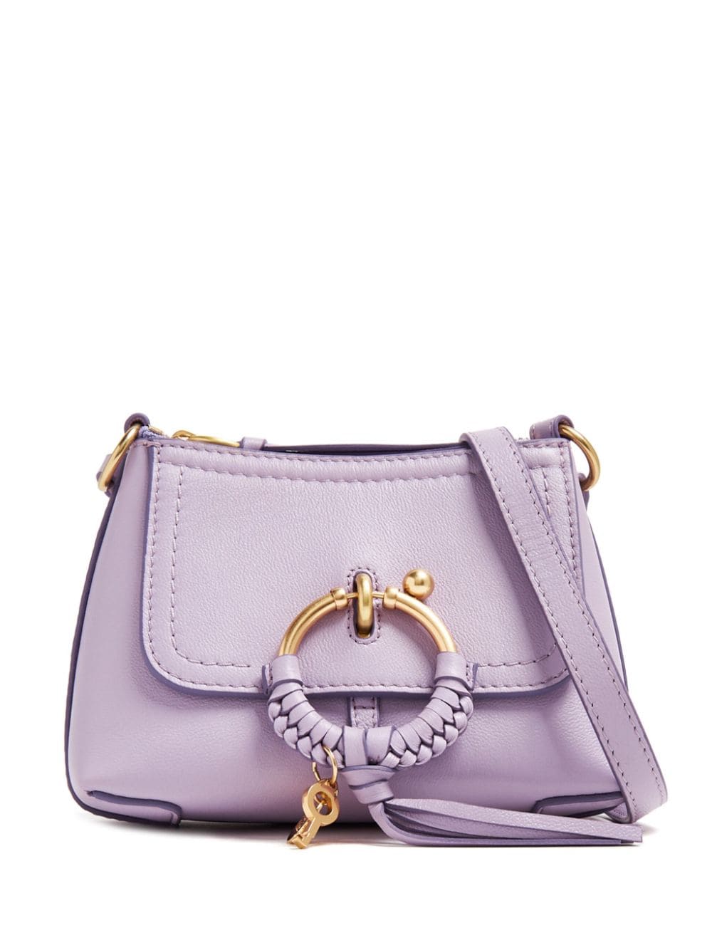 See by Chloé mini Joan leather crossbody bag - Purple von See by Chloé