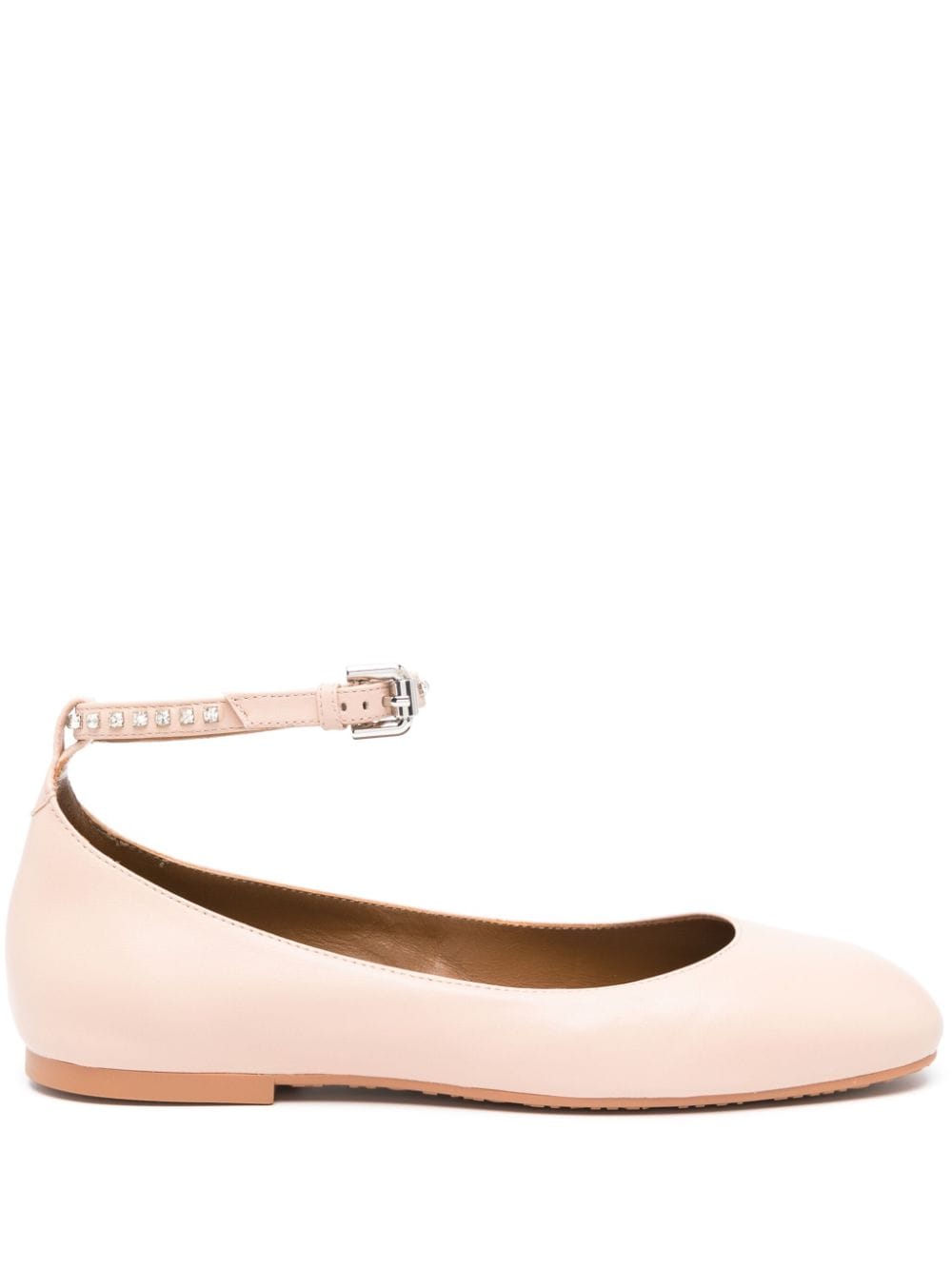 See by Chloé rhinestone-embellished ballerina shoes - Pink von See by Chloé