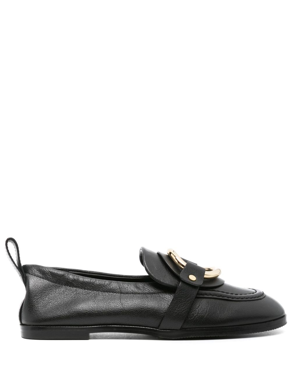 See by Chloé ring-detail elasticated loafers - Black von See by Chloé