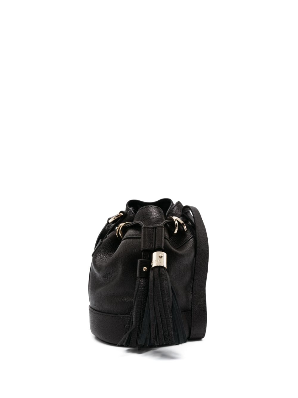 See by Chloé small Vicki leather bucket bag - Black