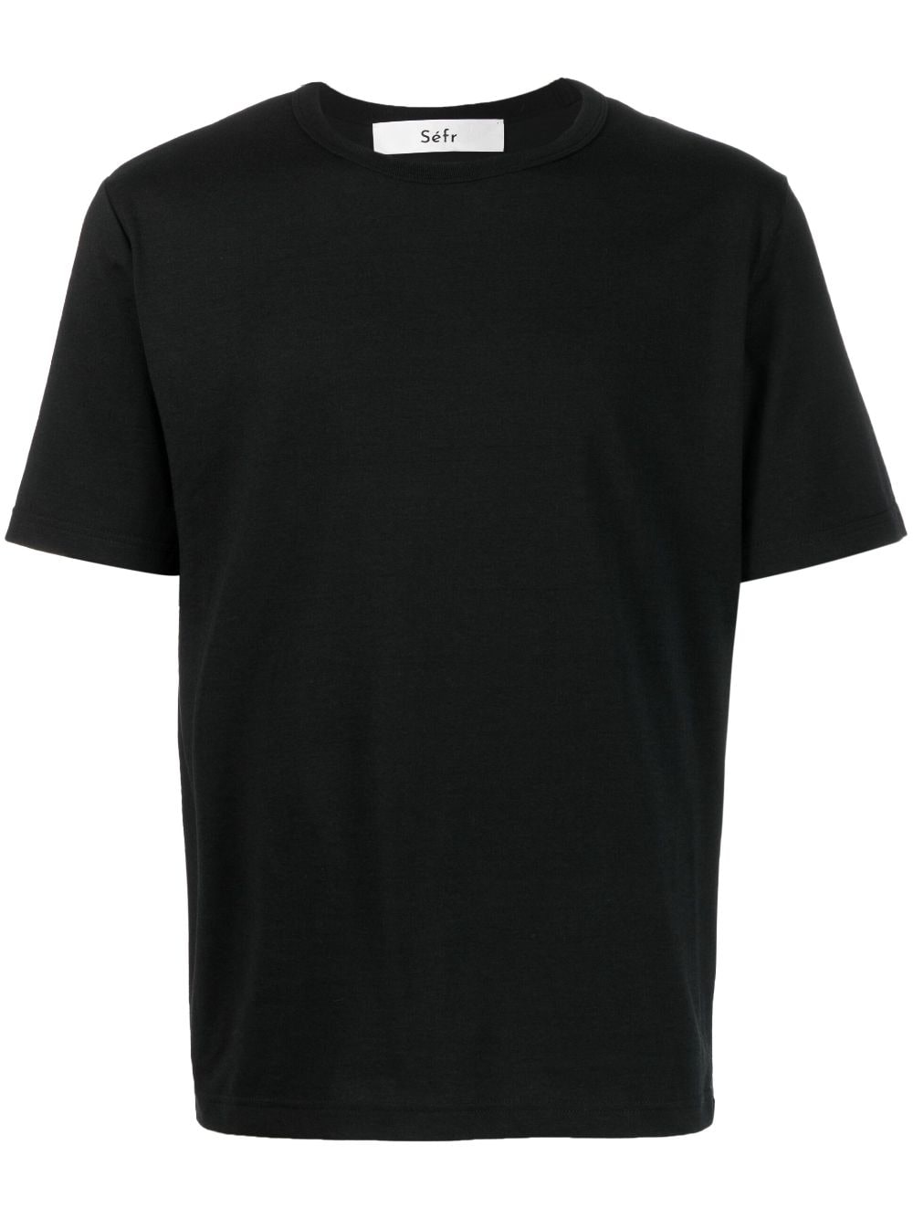 Séfr Luca short-sleeve round-neck T-shirt - Black von Séfr