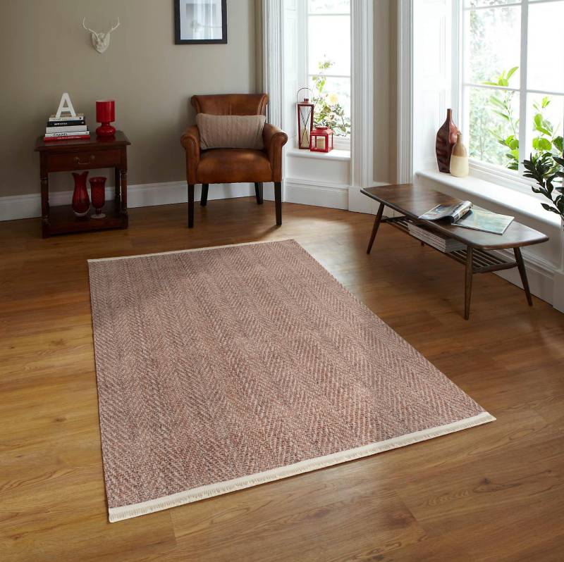 Sehrazat Teppich »EFE 1075«, rechteckig, 5 mm Höhe, Wohnzimmer, Flachwebteppich, Scandi Style von Sehrazat