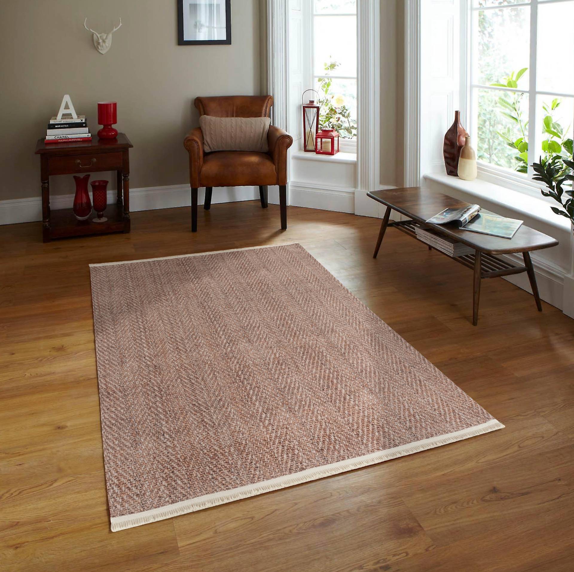Sehrazat Teppich »EFE 1075«, rechteckig, 5 mm Höhe, Wohnzimmer, Flachwebteppich, Scandi Style von Sehrazat