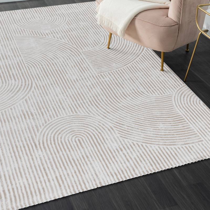 Sehrazat Teppich »Moda 1100«, rechteckig, 9 mm Höhe, Kurzflor, 3 D Effekt Optik, Hoch Tief Struktur, Wohnzimmer von Sehrazat