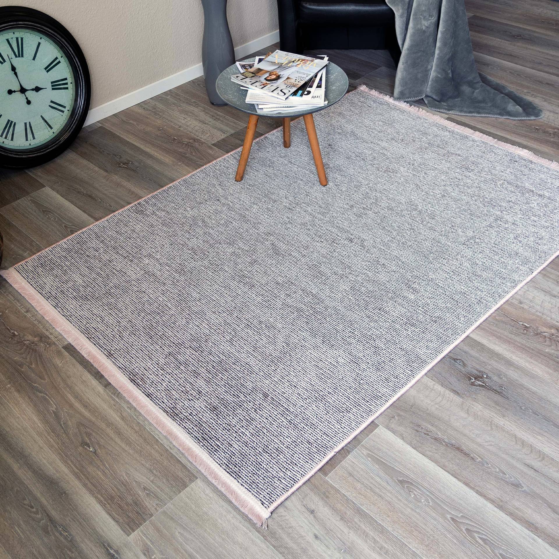 Sehrazat Teppich »Stela«, rechteckig, 5 mm Höhe, waschbar, Flachgewebe, mit Fransen und Chenille Sehrazat Teppich »Stela«, rechteckig, 5 mm Höhe, waschbar, Flachgewebe, mit Fransen und Chenille von Sehrazat
