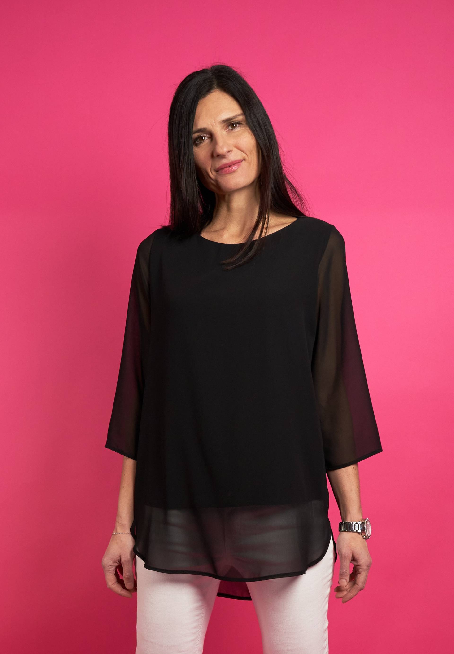 Seidel Moden Langarmbluse, mit Layering, MADE IN GERMANY Seidel Moden Langarmbluse, mit Layering, MADE IN GERMANY von Seidel Moden