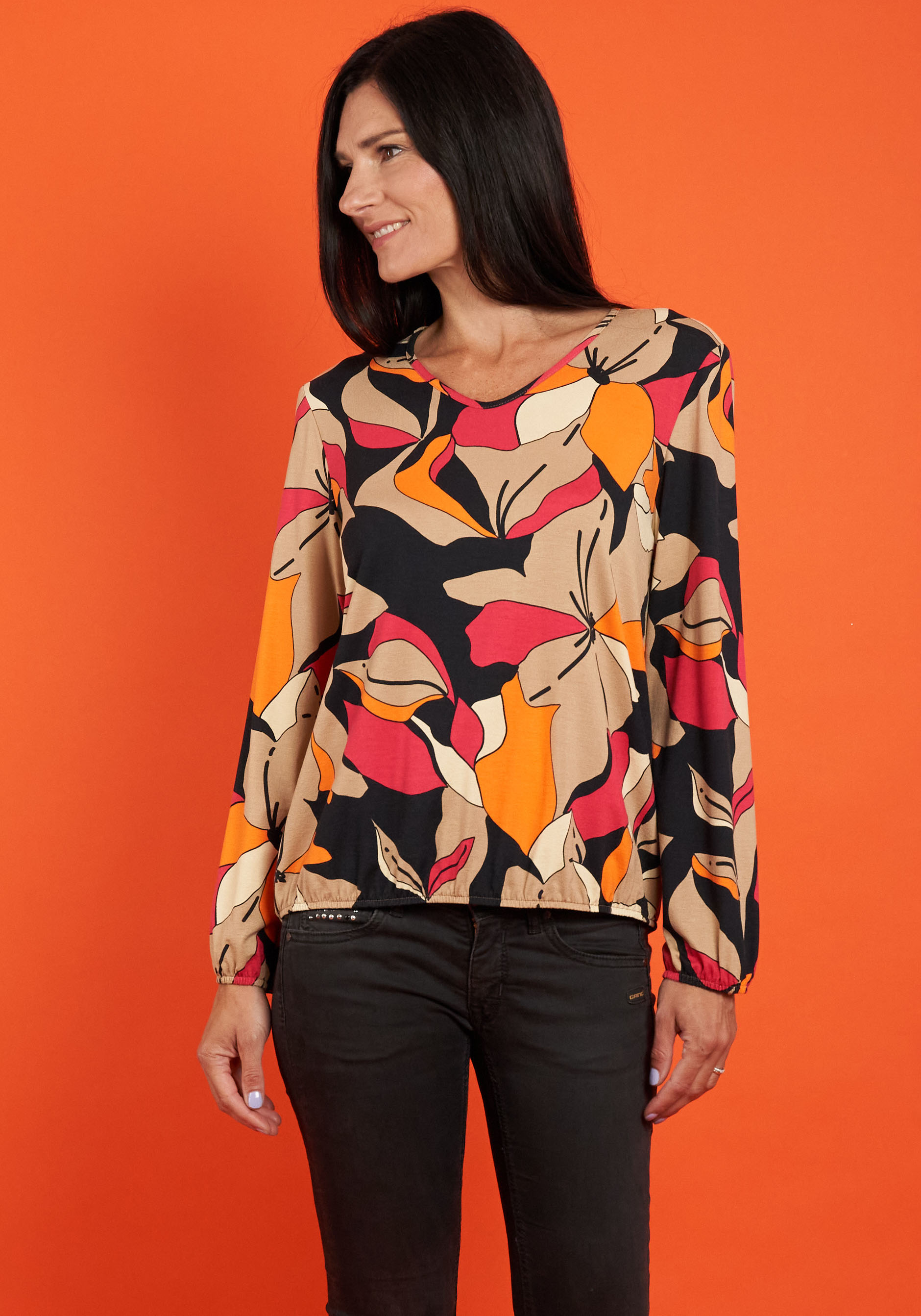 Seidel Moden Langarmshirt, mit All-Over Print, MADE IN GERMANY Seidel Moden Langarmshirt, mit All-Over Print, MADE IN GERMANY von Seidel Moden