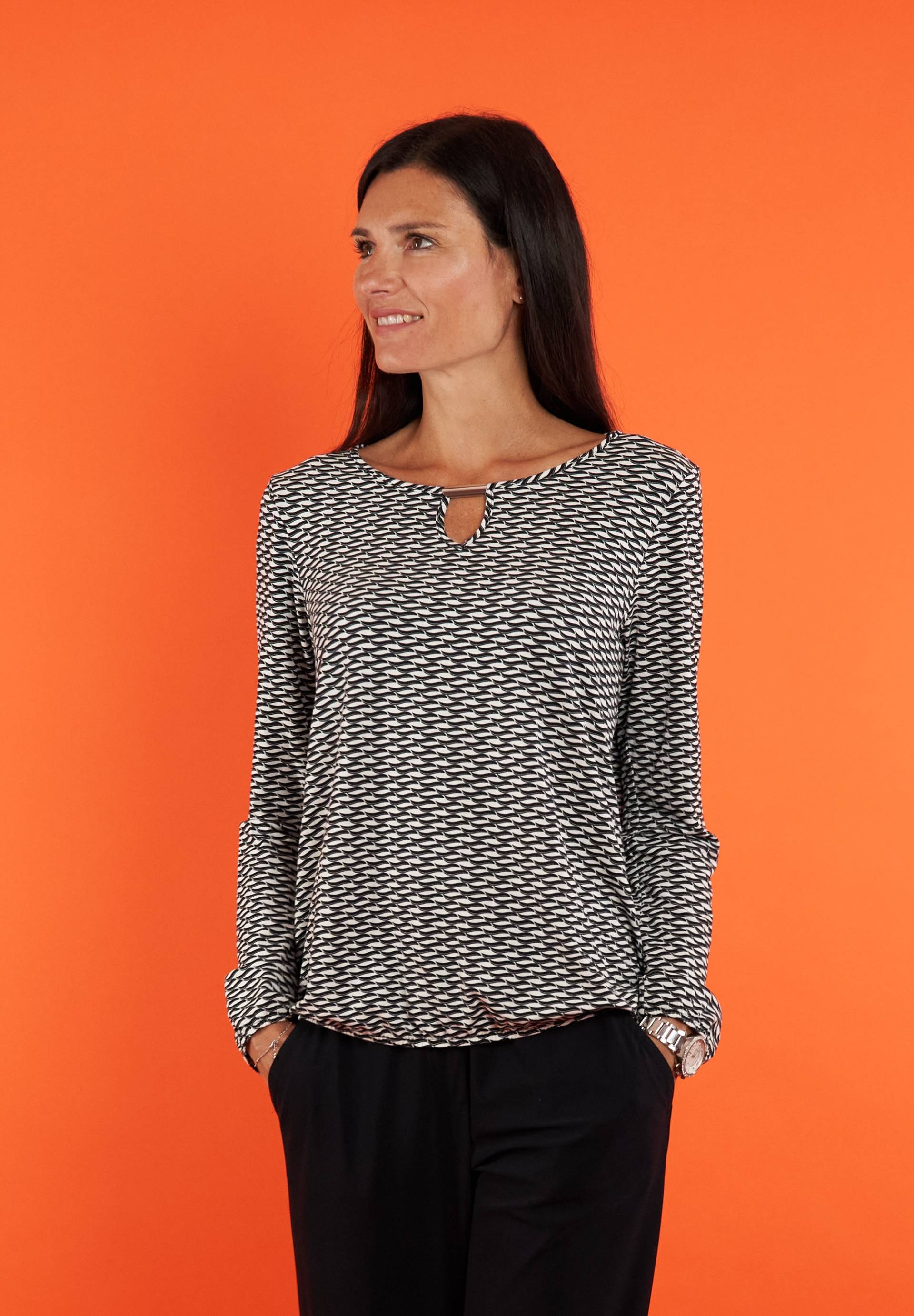 Seidel Moden Langarmshirt, mit grafischem Muster, MADE IN GERMANY Seidel Moden Langarmshirt, mit grafischem Muster, MADE IN GERMANY von Seidel Moden