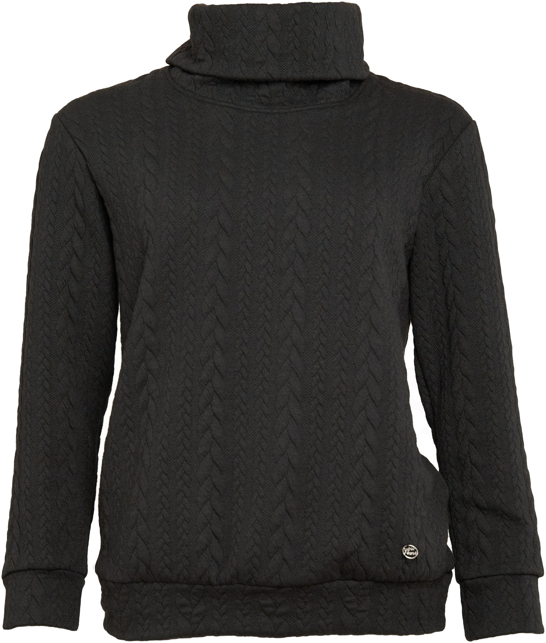 Seidel Moden Rollkragenpullover, mit Logo Patch, MADE IN GERMANY Seidel Moden Rollkragenpullover, mit Logo Patch, MADE IN GERMANY von Seidel Moden
