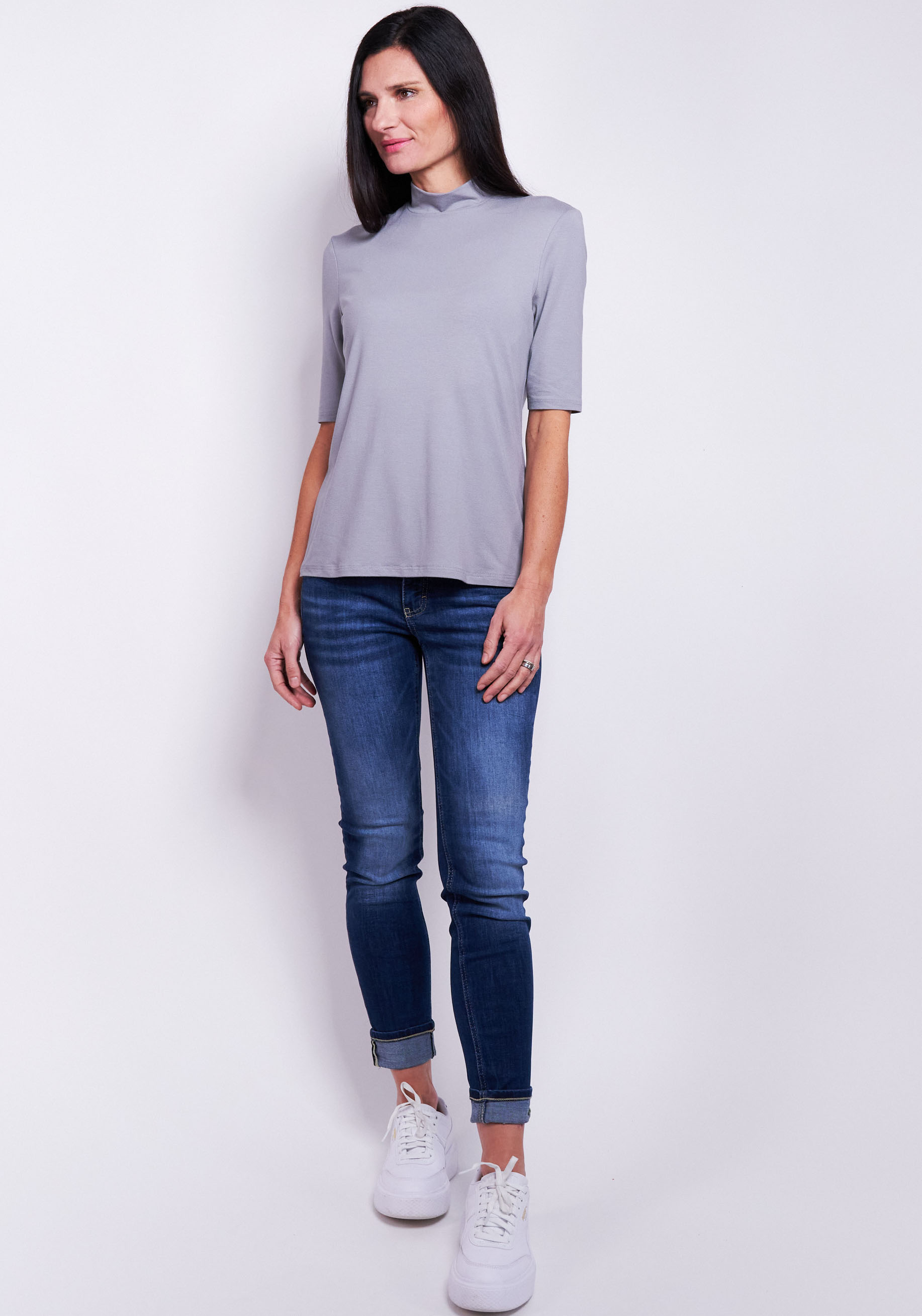 Seidel Moden Stehkragenshirt, im hüftlangen Schnitt, MADE IN GERMANY Seidel Moden Stehkragenshirt, im hüftlangen Schnitt, MADE IN GERMANY von Seidel Moden